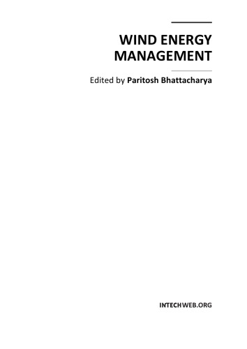 Wind Energy Management P Bhattacharya