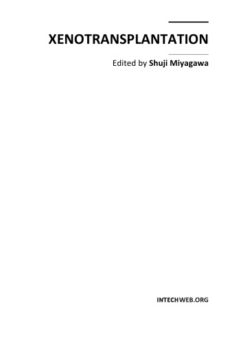 Xenotransplantation S Miyagawa