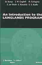 An Introduction To The Langlands Program Daniel Bump Joseph Bernstein Stephen S Gelbart Et Al