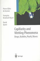 Capillarity And Wetting Phenomena Drops Bubbles Pearls Waves Pierregilles De Gennes Francoise Brochardwyart David Quere