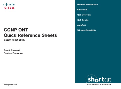 Ccnp Quick Reference Sheets Bundle Exams 642901 642812 642845 642825 Brent Stewart Denise Donohue Jay Swan