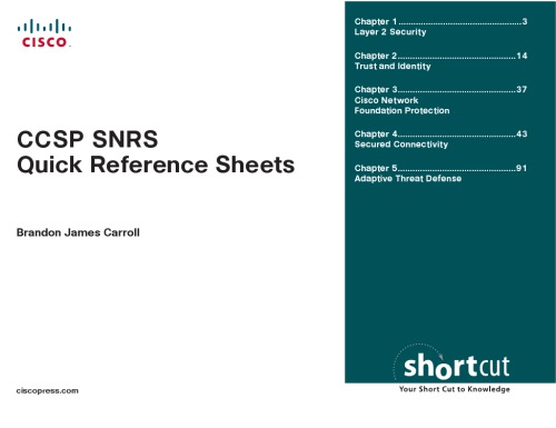 Ccsp Snrs Quick Reference Sheets Brandon Carroll