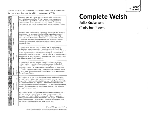 Complete Welsh Julie Brake Christine Jones