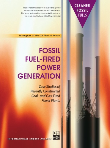 Fossil Fuelfired Power Generation Case Studies Of Recently Constructed Coal And Gasfired Power Plants Organisation For Economic Cooperation And Development
