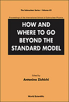 How And Where To Go Beyond The Standard Model Proceedings Of The International School Of Subnuclear Physics Antonino Zichichi