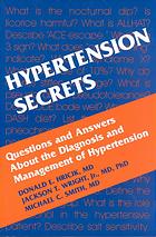 Hypertension Secrets Donald E Hricik Michael C Smith Jackson T Wright