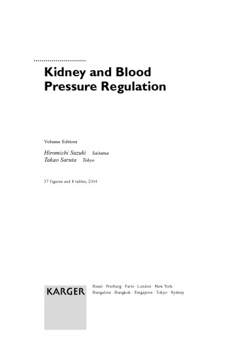 Kidney And Blood Pressure Regulation Hiromichi Suzuki Md Takao Saruta
