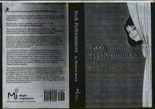 Peek Performances 1st Ed Richard Busch