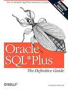 Oracle Sqlplus The Definitive Guide 2nd Ed Jonathan Gennick