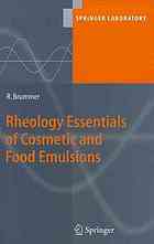 Rheology Essentials Of Cosmetic And Food Emulsions Rudiger Brummer