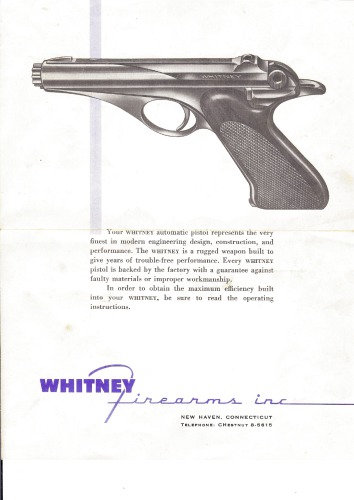The Whitney Wolverine 22 Caliber Semiautomatic Pistol Antonio J Taglienti