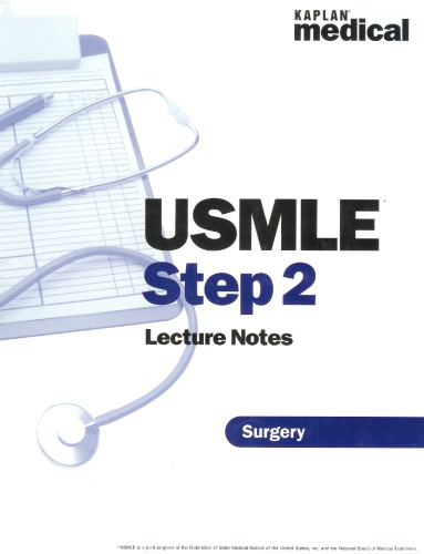 Usmle Step 2 Surgery Notes Carlos Pestana Et Al