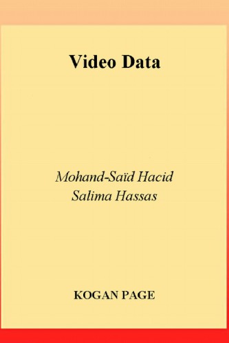 Video Data Mohandsaid Hacid Salima Hassas
