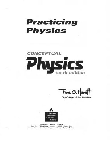 Media Workbook Conceptual Physics 10th Ed Media Update Paul G Hewitt 10th Ed Media Update Jacqueline D Spears Abigail Reid Mechtenberg Paul G Hewitt