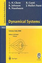 Dynamical Systems Lectures Given At The Cime Summer School Held In Cetraro Italy June 1926 2000 Shuinee Chow Centro Internazionale Matematico Estivo Et Al