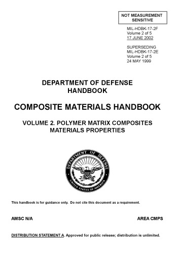 Composite Materials Handbook Volume 2 Polymer Matrix Composites Cmh17 Organization
