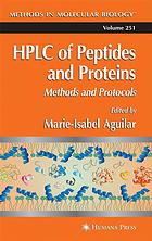 Hplc Of Peptides And Proteins Methods And Protocols Marieisabel Aguilar