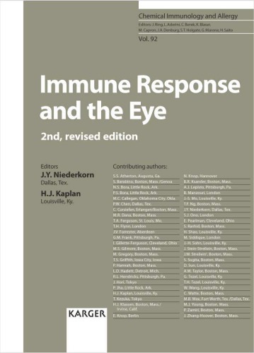 Immune Response And The Eye 2nd Ed J Wayne Streilein