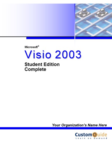 Microsoft Visio 2003 Student Edition Complete Customguide Inc