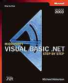 Microsoft Visual Basic Net Step By Step Version 2003 Michael Halvorson