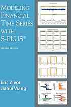 Modeling Financial Time Series With Splus 2nd Ed Eric Zivot Jiahui Wang