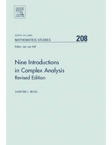 Nine Introductions In Complex Analysis Sanford L Segal Eds