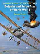 Dolphin And Snipe Aces Of World War 1 Norman L R Franks