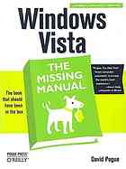 Windows Vista 1st Ed David Pogue