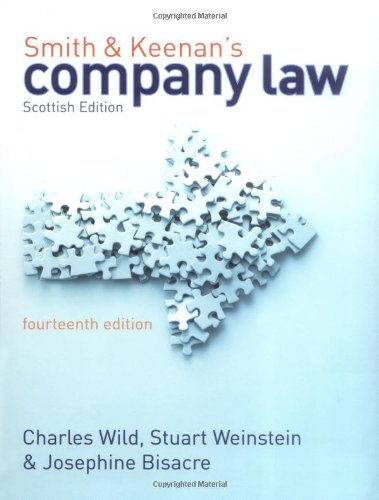 Smith And Keenans Company Law Scottish Ed Of 14th Revised Ed Josephine Bisacre