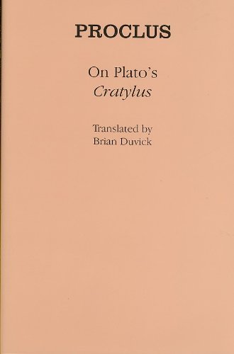 On Platos Cratylus Proclus Brian Duvick