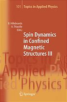 Spin Dynamics In Confined Magnetic Structures Iii Burkard Hillebrands Andre Thiaville