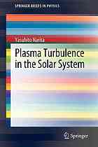 Plasma Turbulence In The Solar System 1st Edition Yasuhito Narita Auth