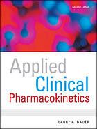 Applied Clinical Pharmacokinetics Larry A Bauer Mcgrawhill Companies