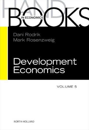 Handbook Of Development Economics Volume 5 Dani Rodrik Mark R Rosenzweig