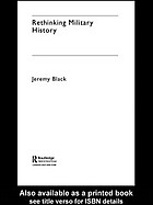 Rethinking Military History Jeremy Black