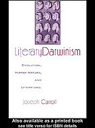 Literary Darwinism Evolution Human Nature And Literature Joseph Carroll