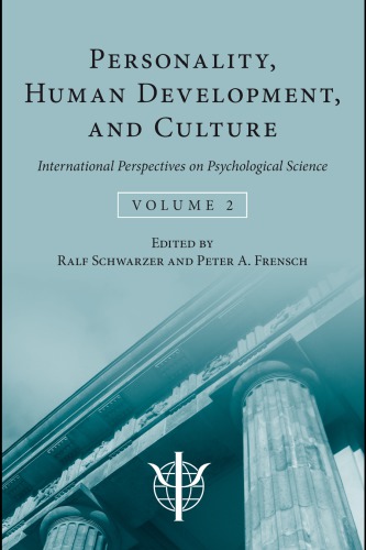 Personality Human Development And Culture Ralf Schwarzer Peter A Frensch