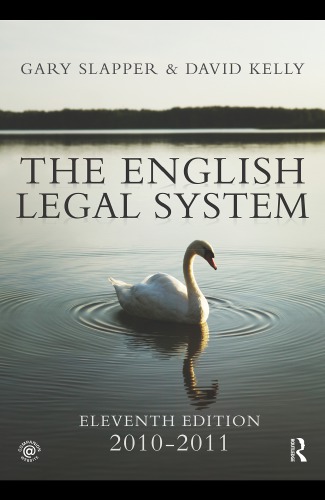 The English Legal System 20112012 Gary Slapper David Kelly