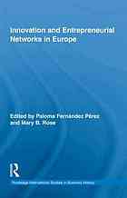 Innovation And Entrepreneurial Networks In Europe Paloma Fernandez Perez Mary B Rose