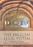 The English Legal System Gary Slapper David Kelly