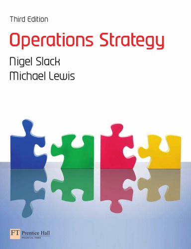 Operations Strategy Nigel Slack Michael Lewis Zarzadzanie