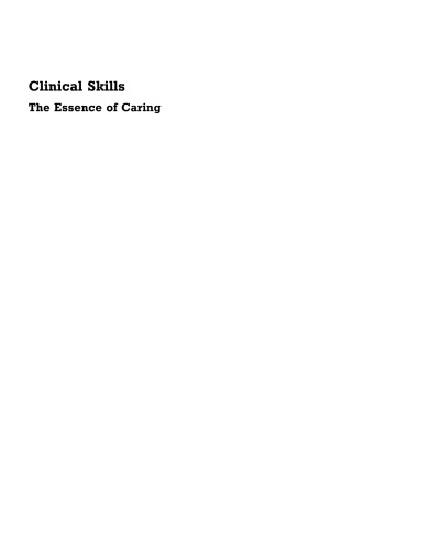 Clinical Skills The Essence Of Caring Helen Iggulden Caroline Macdonald Karen Staniland