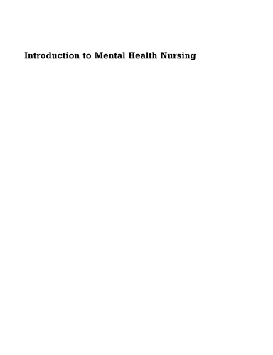 Introduction To Mental Health Nursing Nick Wrycraft