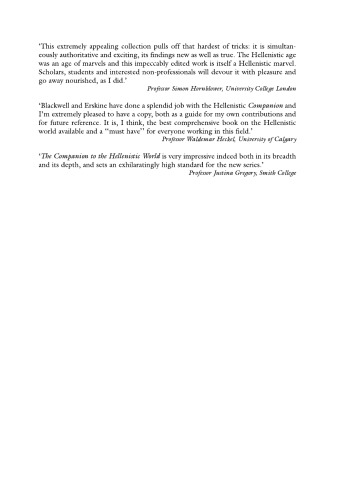 A Companion To The Hellenistic World Andrew Erskine Blackwell Reference Online Online Service