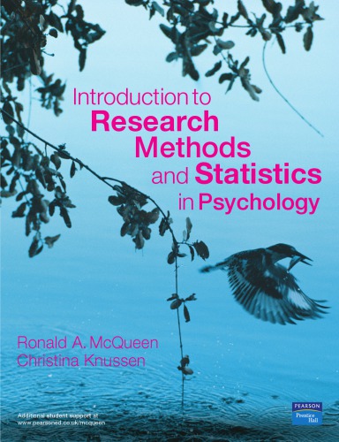 Introduction To Research Methods And Statistics In Psychology R A Mcqueen Christina Knussen Coutts Information Services