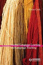 Second Language Learning And Language Teaching Vivian Cook