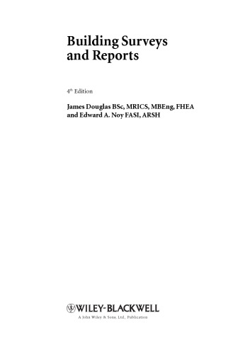 Building Surveys And Reports James Douglas