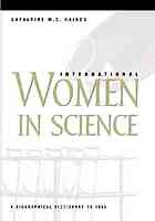 International Women In Science A Biographical Dictionary To 1950 Catharine M C Haines