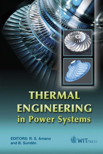 Thermal Engineering In Power Systems R S Amano B Sunden