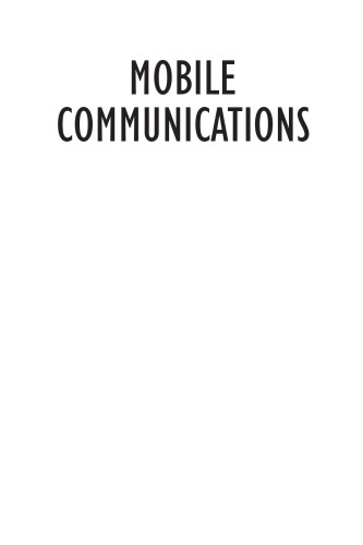 Mobile Communications An Introduction To New Media Leslie Haddon Nicola Green